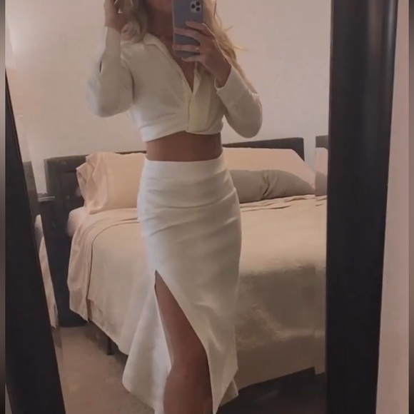 Zara - two piece - white top - Picture 2 of 2